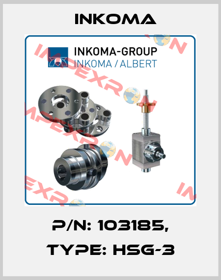 P/N: 103185, Type: HSG-3 INKOMA