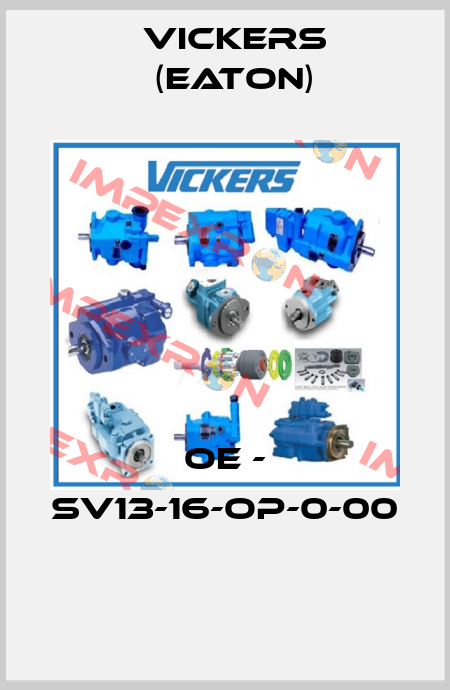 OE - SV13-16-OP-0-00  Vickers (Eaton)
