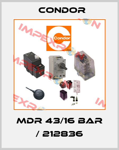 MDR 43/16 bar / 212836 Condor