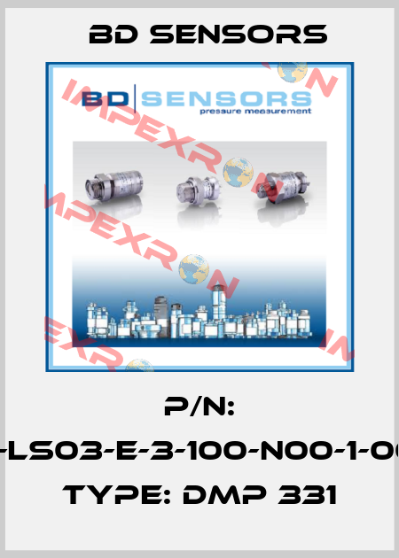P/N: 110-LS03-E-3-100-N00-1-000, Type: DMP 331 Bd Sensors