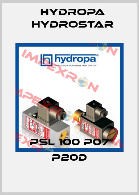 PSL 100 P07 P20D Hydropa Hydrostar
