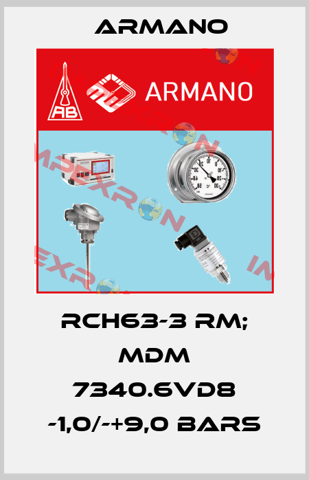 RCh63-3 rm; MDM 7340.6vd8 -1,0/-+9,0 bars ARMANO
