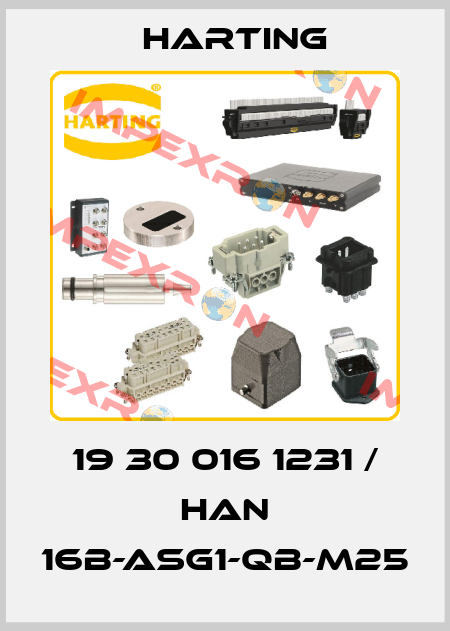 19 30 016 1231 / Han 16B-asg1-QB-M25 Harting