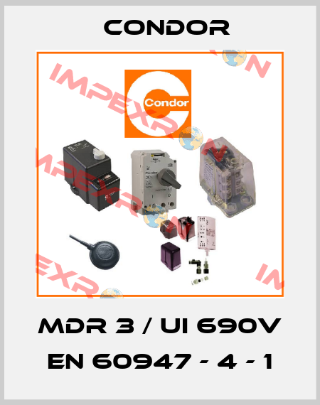 MDR 3 / UI 690V   EN 60947 - 4 - 1 Condor