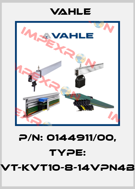 P/n: 0144911/00, Type: VT-KVT10-8-14VPN4B Vahle
