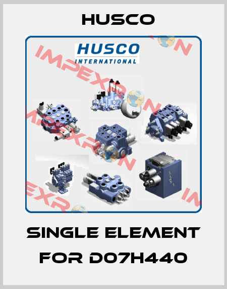 single element for D07H440 Husco