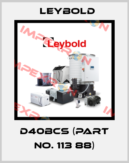 D40BCS (Part No. 113 88) Leybold
