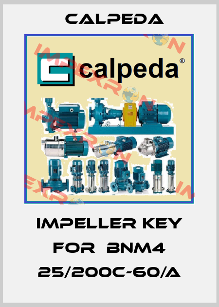 impeller key for  BNM4 25/200C-60/A Calpeda