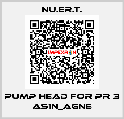pump head for PR 3 AS1N_AGNE NU.ER.T.