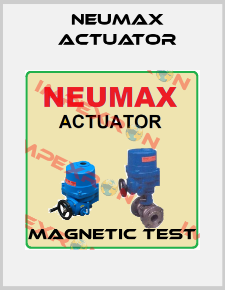Magnetic Test Neumax Actuator