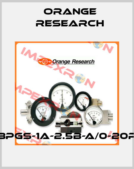 1203PGS-1A-2.5B-A/0-20PSID Orange Research