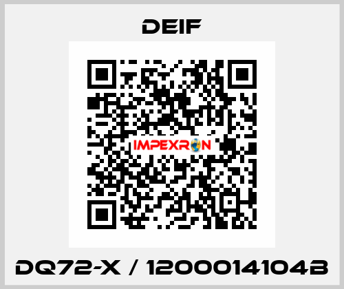DQ72-x / 1200014104B Deif