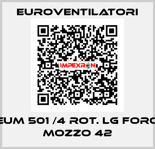 EUM 501 /4 ROT. LG FORO MOZZO 42 Euroventilatori