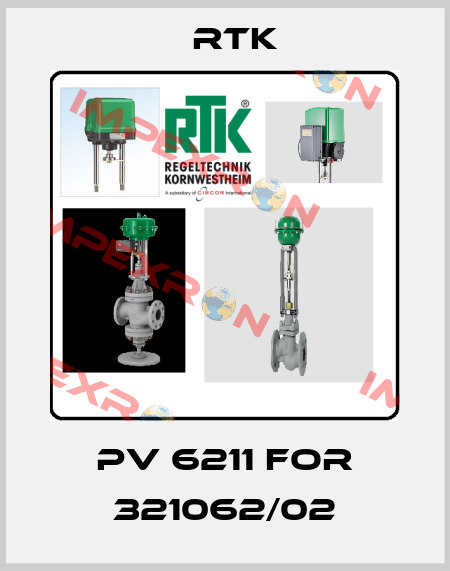 PV 6211 for 321062/02 RTK