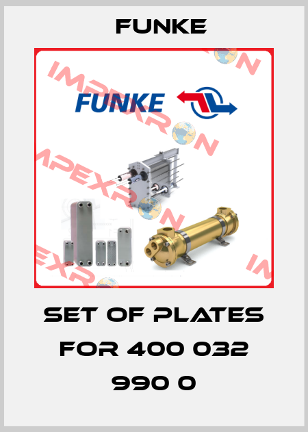 set of plates for 400 032 990 0 Funke