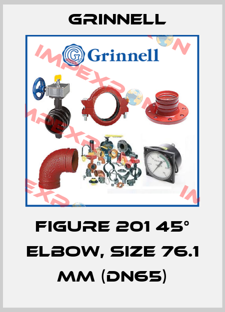 Figure 201 45° Elbow, size 76.1 mm (DN65) Grinnell