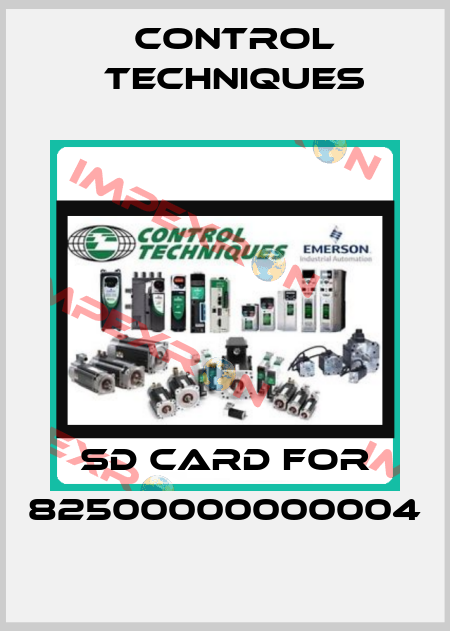 sd card for 82500000000004 Control Techniques