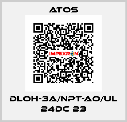 DLOH-3A/NPT-AO/UL 24DC 23 Atos