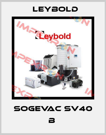 Sogevac SV40 B  Leybold