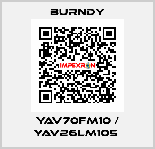 YAV70FM10 / YAV26LM105  Burndy