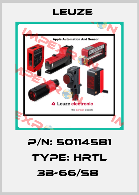 P/N: 50114581 Type: HRTL 3B-66/S8  Leuze