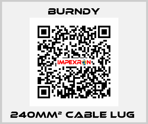 240mm² cable lug  Burndy