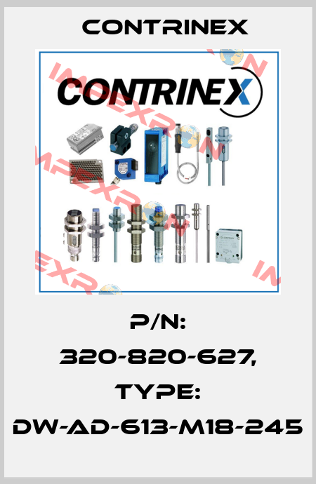 p/n: 320-820-627, Type: DW-AD-613-M18-245 Contrinex