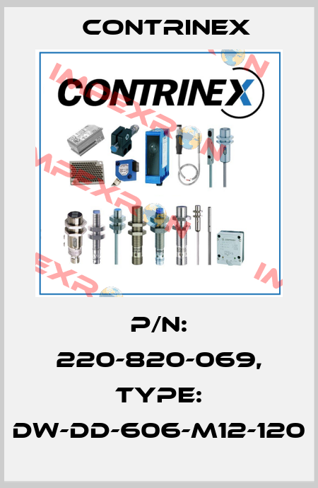 p/n: 220-820-069, Type: DW-DD-606-M12-120 Contrinex