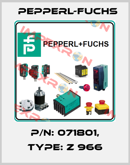 p/n: 071801, Type: Z 966 Pepperl-Fuchs