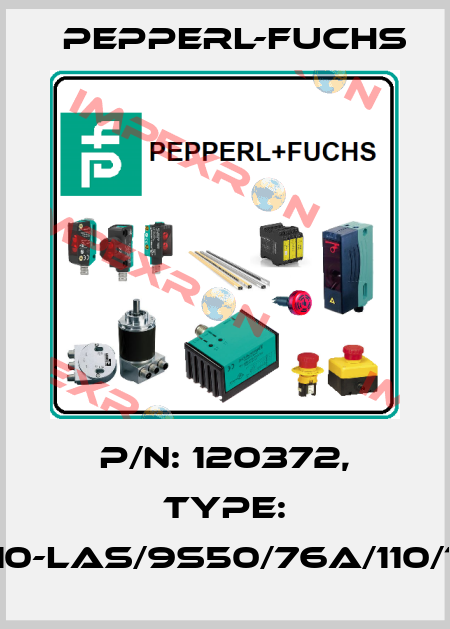 P/N: 120372, Type: DK10-LAS/9s50/76a/110/124 Pepperl-Fuchs