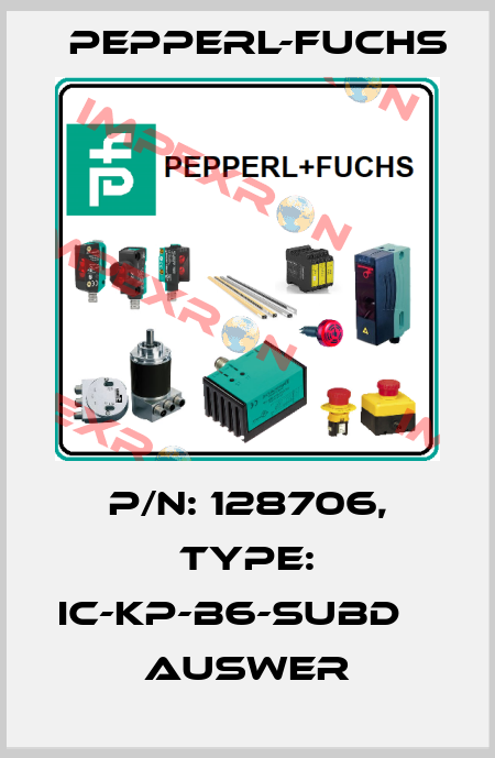 p/n: 128706, Type: IC-KP-B6-SUBD           Auswer Pepperl-Fuchs