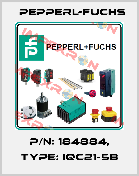 p/n: 184884, Type: IQC21-58 Pepperl-Fuchs