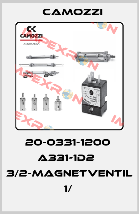 20-0331-1200  A331-1D2   3/2-MAGNETVENTIL 1/  Camozzi