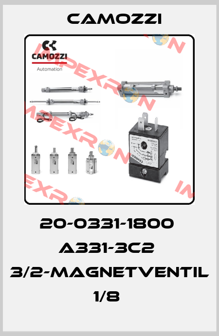 20-0331-1800  A331-3C2  3/2-MAGNETVENTIL 1/8  Camozzi