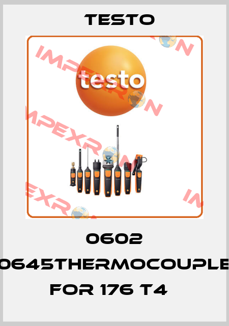 0602 0645Thermocouple for 176 T4   Testo