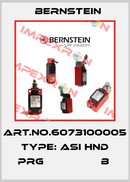 Art.No.6073100005 Type: ASI HND PRG                  B  Bernstein