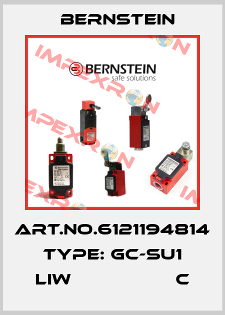 Art.No.6121194814 Type: GC-SU1 LIW                   C Bernstein