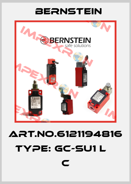 Art.No.6121194816 Type: GC-SU1 L                     C Bernstein