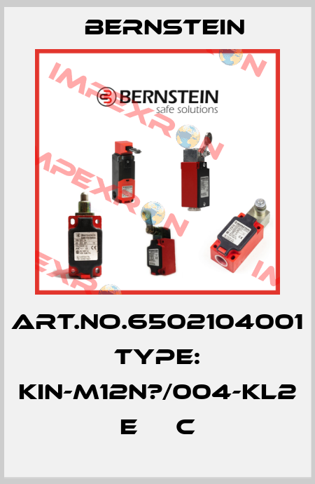 Art.No.6502104001 Type: KIN-M12N?/004-KL2      E     C Bernstein