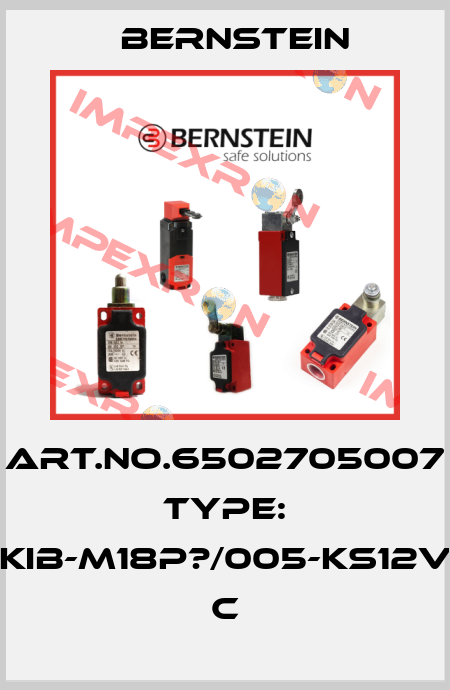 Art.No.6502705007 Type: KIB-M18P?/005-KS12V          C Bernstein