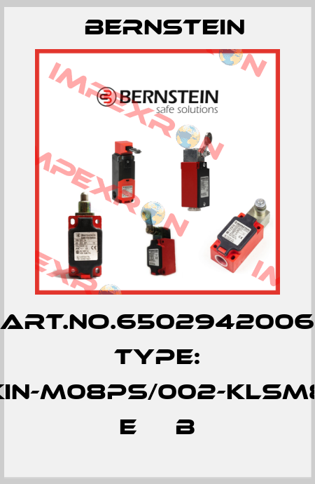 Art.No.6502942006 Type: KIN-M08PS/002-KLSM8    E     B Bernstein