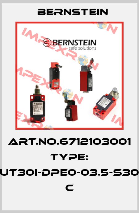 Art.No.6712103001 Type: UT30I-DPE0-03.5-S30          C Bernstein