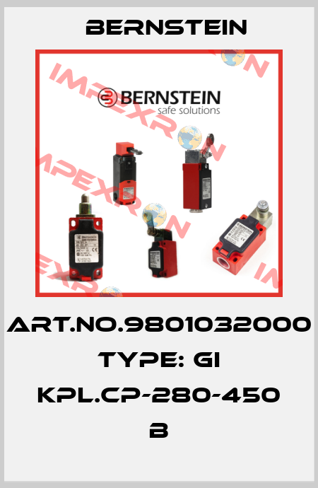 Art.No.9801032000 Type: GI KPL.CP-280-450            B Bernstein