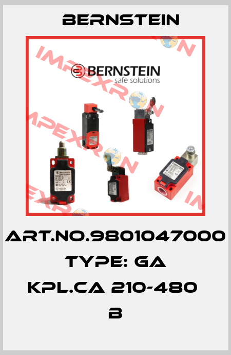 Art.No.9801047000 Type: GA KPL.CA 210-480            B Bernstein