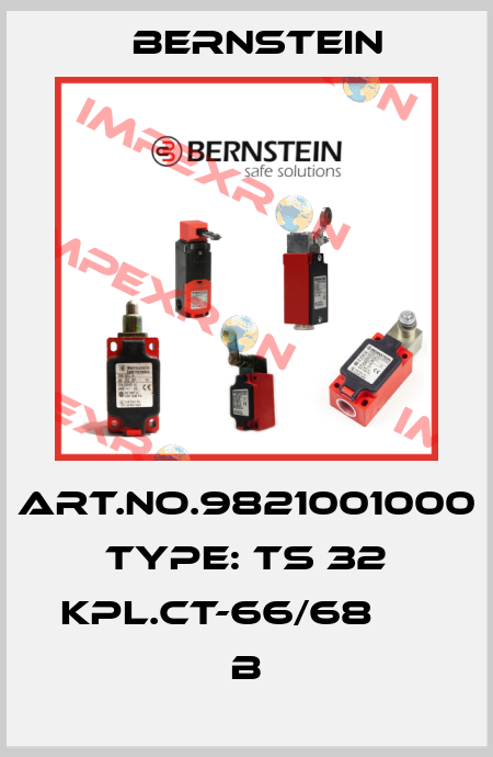 Art.No.9821001000 Type: TS 32 KPL.CT-66/68           B Bernstein