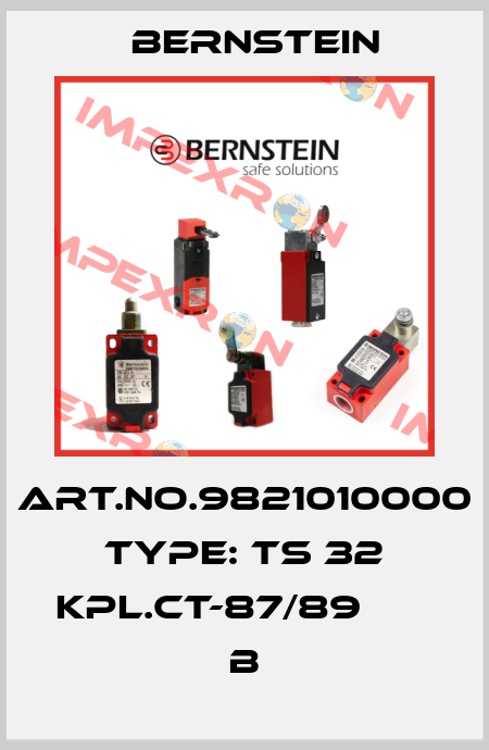 Art.No.9821010000 Type: TS 32 KPL.CT-87/89           B Bernstein