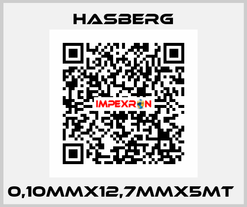 0,10MMX12,7MMX5MT  Hasberg