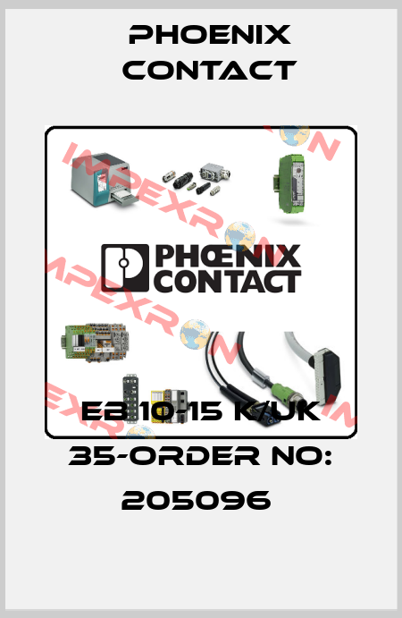 EB 10-15 K/UK 35-ORDER NO: 205096  Phoenix Contact