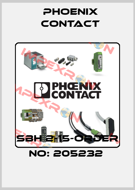 SBH 2-15-ORDER NO: 205232  Phoenix Contact