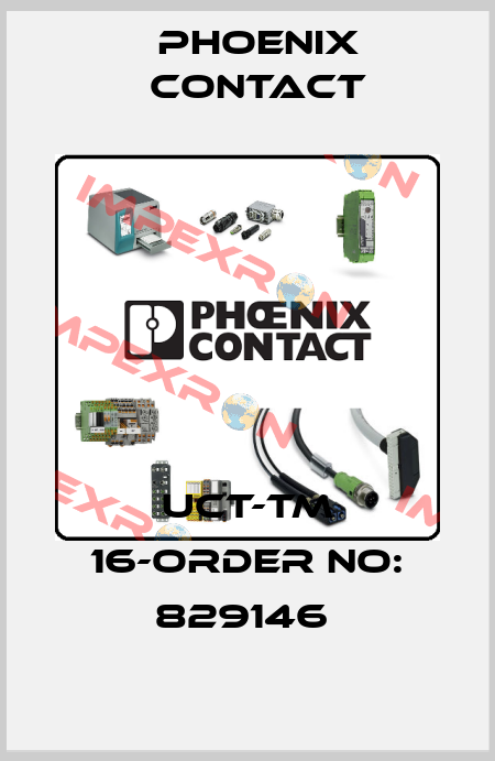 UCT-TM 16-ORDER NO: 829146  Phoenix Contact
